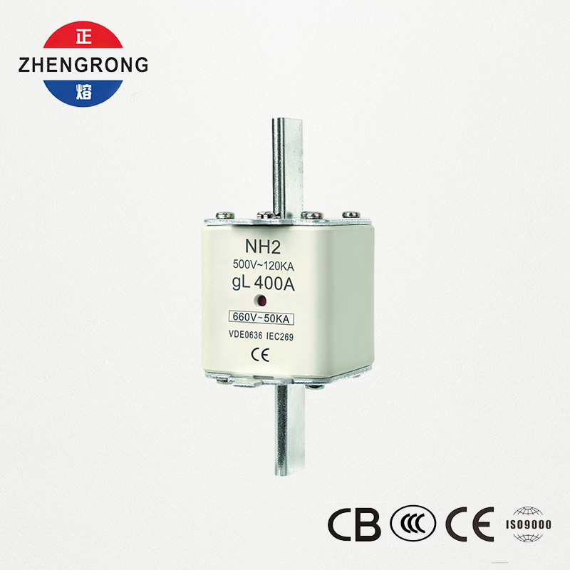 CE र IEC प्रमाणित फ्यूज लिङ्क NH2 660V 400A उच्च ब्रेकिङ क्षमता