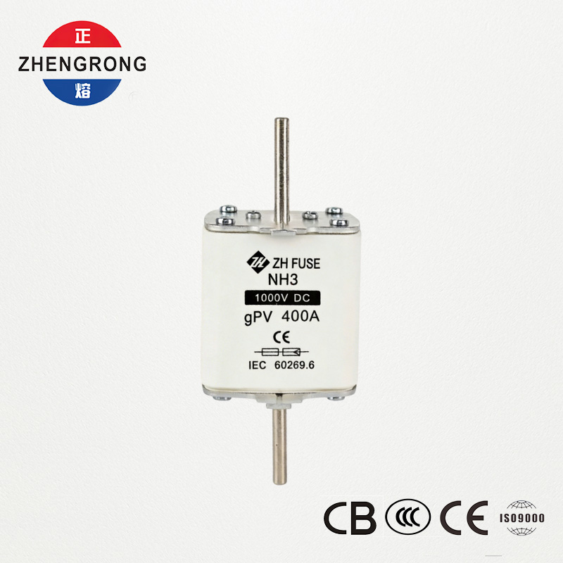 सौर्य PV प्रणालीहरूको लागि NH3 1000V DC 400A gPV फ्यूज