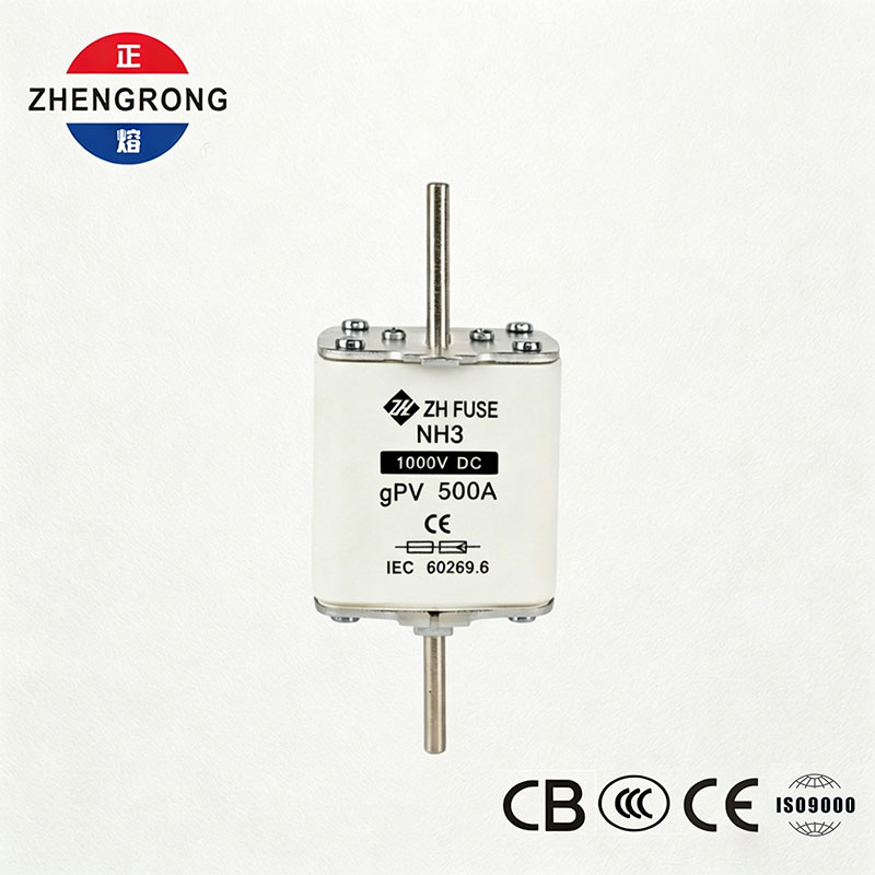 सौर्य PV प्रणालीहरूको लागि NH3 1000V DC 500A gPV फ्यूज